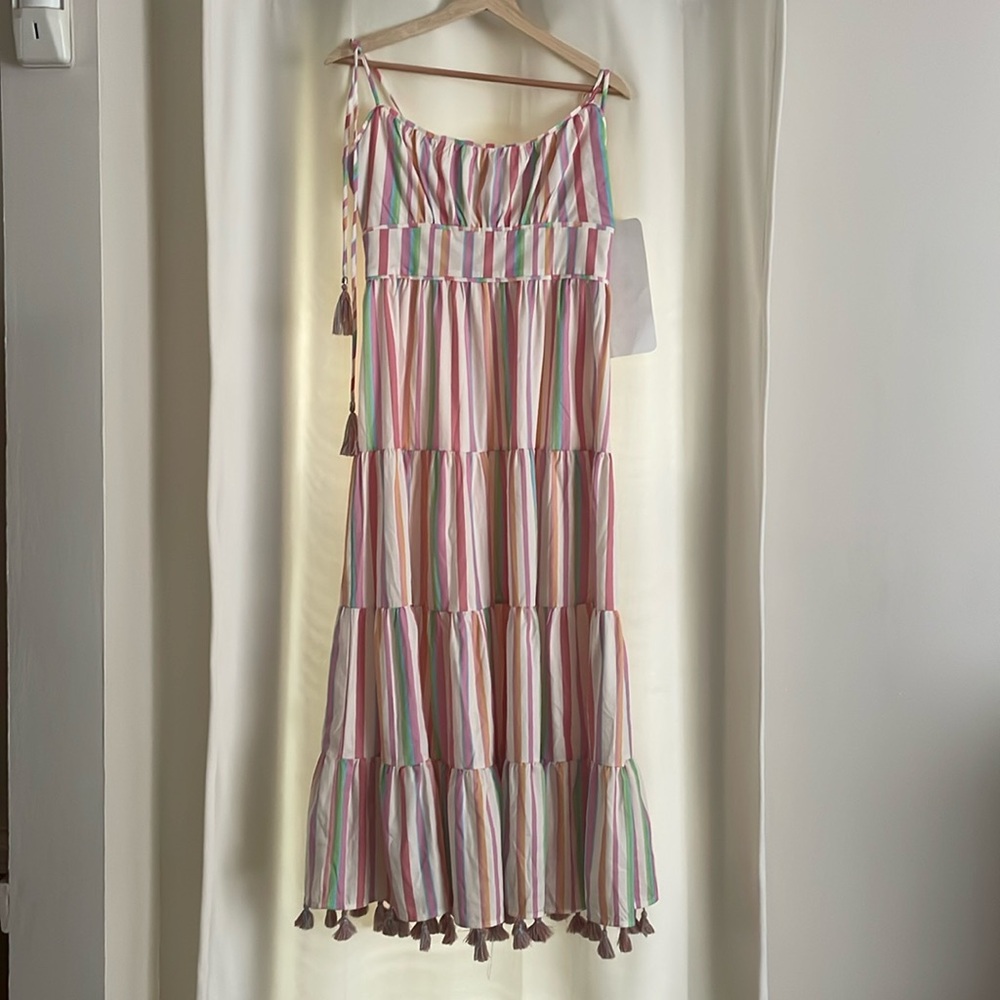 Chicwish Candy Stripe summer dress sundress size S new nwt
